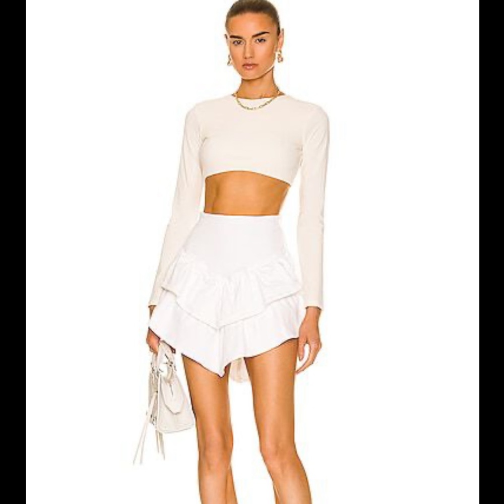 NWT Mother ruffle mini skirt